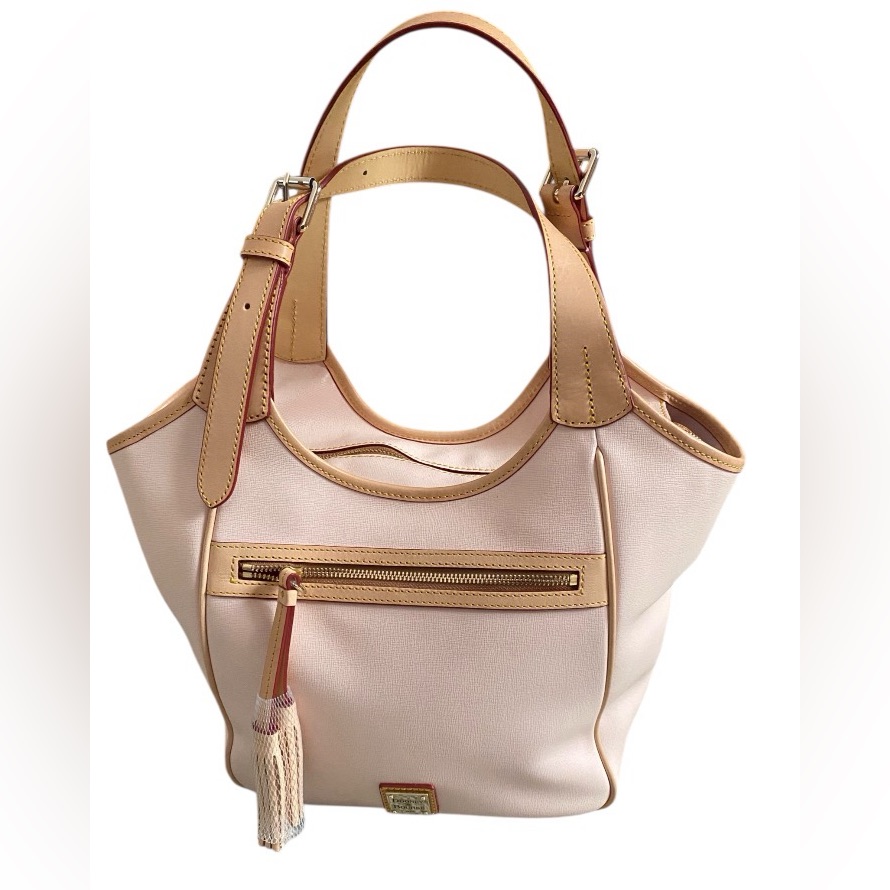 Dooney And Bourke Maddie Saffiano Leather Shoulder Bag-Blush